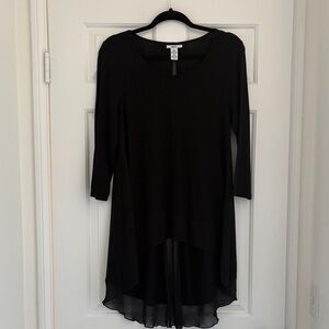 Bar III Black High Low Dress